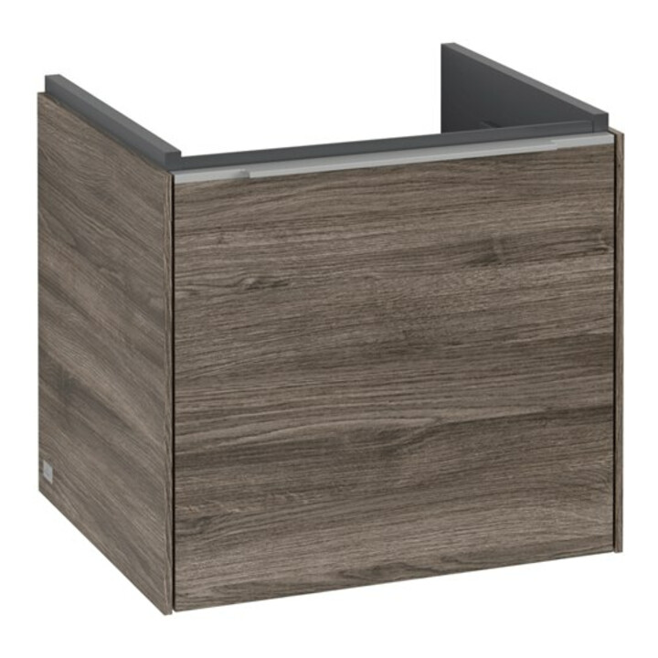 V&B Waschtischunterschrank Subway 3.0 47,3x42,9x40,8cm, o LE/Gr Alu gl, st. Oa