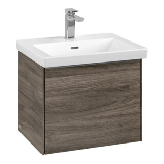 V&B Waschtischunterschrank Subway 3.0 52,3x42,9x44,8cm, m LE/Gr Alu gl, st. Oa