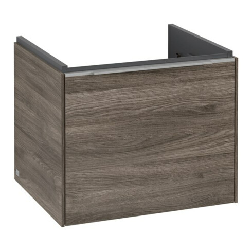 V&B Waschtischunterschrank Subway 3.0 52,3x42,9x44,8cm, m LE/Gr Alu gl, st. Oa