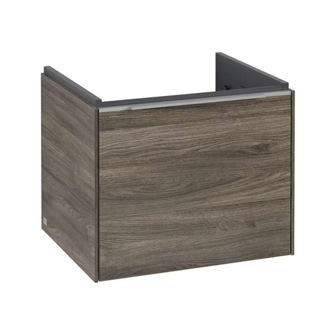 V&B Waschtischunterschrank Subway 3.0 52,3x42,9x44,8cm, m LE/Gr Alu gl, st. Oa