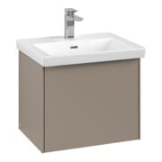 V&B Waschtischunterschrank Subway 3.0 52,3x42,9x44,8cm, m LED/Gr Alu gl, taupe