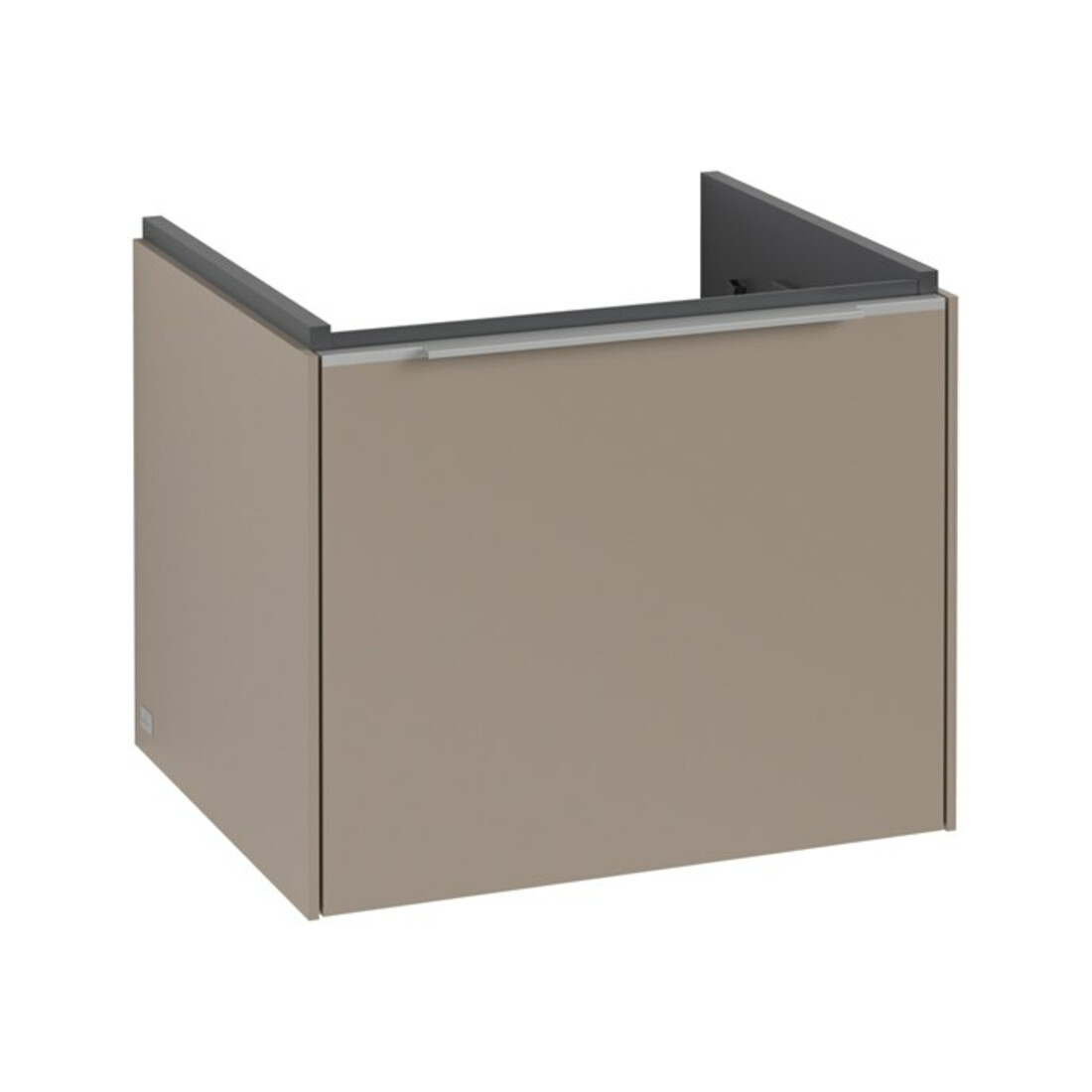 V&B Waschtischunterschrank Subway 3.0 52,3x42,9x44,8cm, m LED/Gr Alu gl, taupe