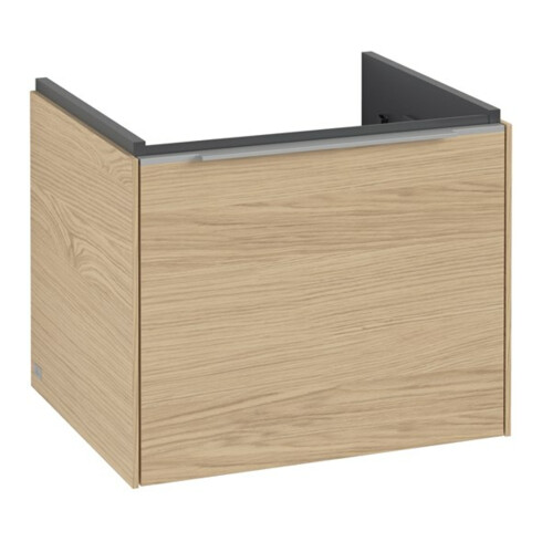 V&B Waschtischunterschrank Subway 3.0 52,3x42,9x44,8cm, o LE/Gr AL gl, Nord Oa
