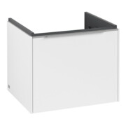 V&B Waschtischunterschrank Subway 3.0 52,3x42,9x44,8cm, o LED/Gr Alu gl, P wh.