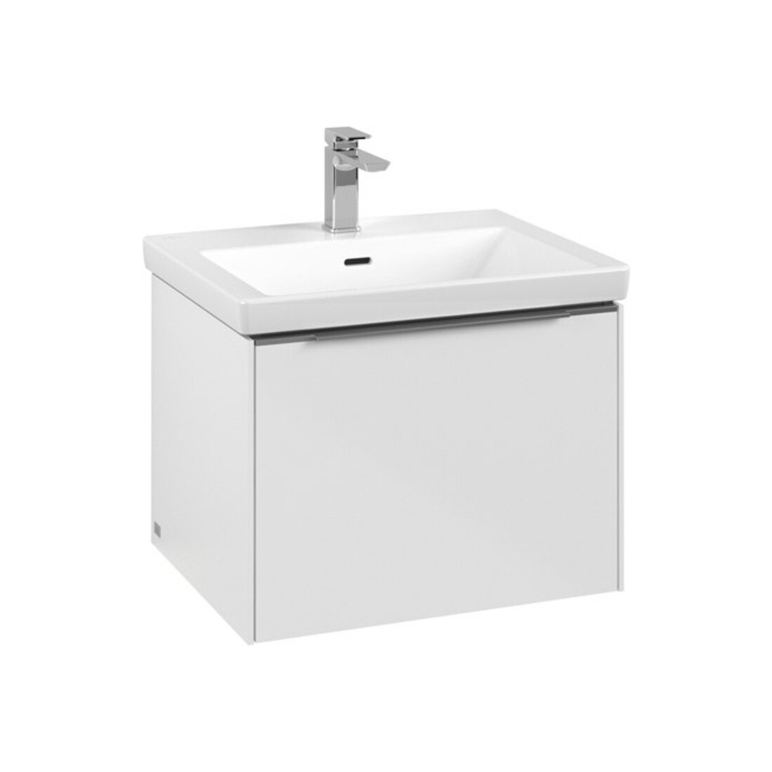 V&B Waschtischunterschrank Subway 3.0 57,2x42,9x47,8cm, m LE/Gr AL g, Bri wh.