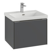 V&B Waschtischunterschrank Subway 3.0 57,2x42,9x47,8cm, m LE/Gr Alu gl, bla Oa