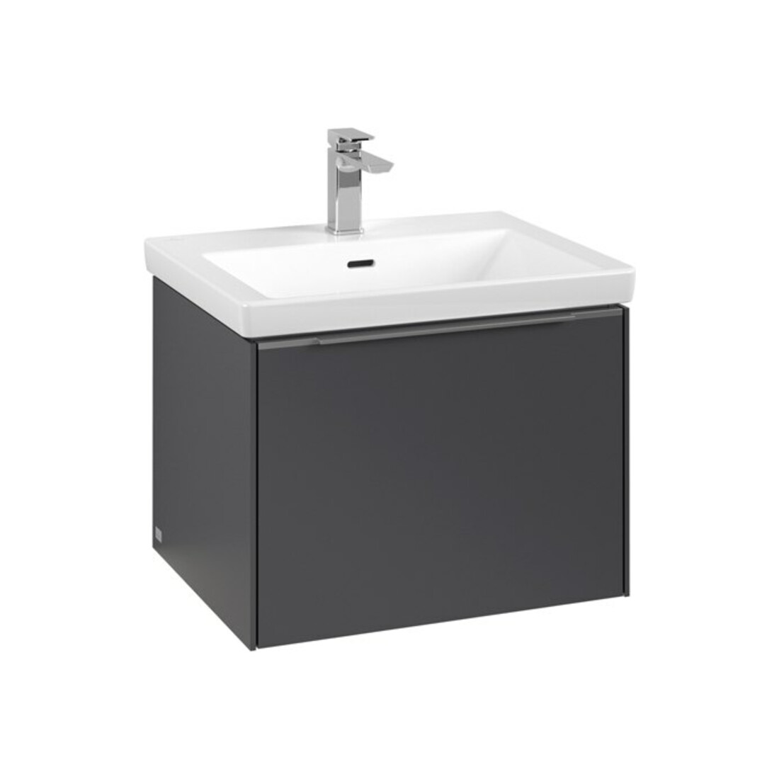 V&B Waschtischunterschrank Subway 3.0 57,2x42,9x47,8cm, m LE/Gr Alu gl, graph.