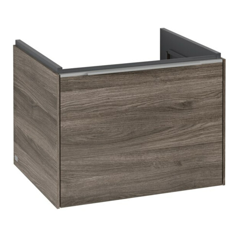 V&B Waschtischunterschrank Subway 3.0 57,2x42,9x47,8cm, m LE/Gr Alu gl, st. Oa