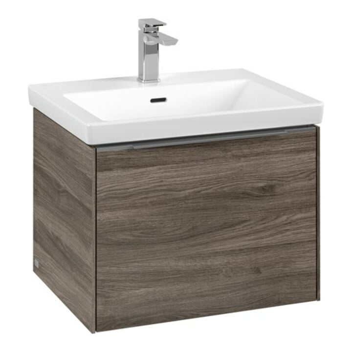 V&B Waschtischunterschrank Subway 3.0 57,2x42,9x47,8cm, m LE/Gr Alu gl, st. Oa