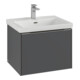V&B Waschtischunterschrank Subway 3.0 57,2x42,9x47,8cm, m LE/Gr Alu gl, wh. Oa-1