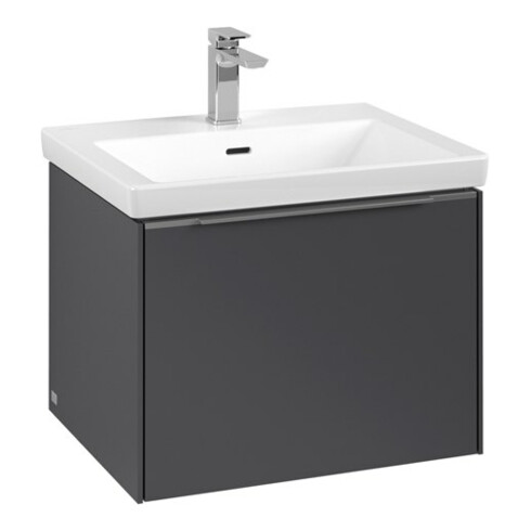 V&B Waschtischunterschrank Subway 3.0 57,2x42,9x47,8cm, o LE/Gr Alu gl, graph.