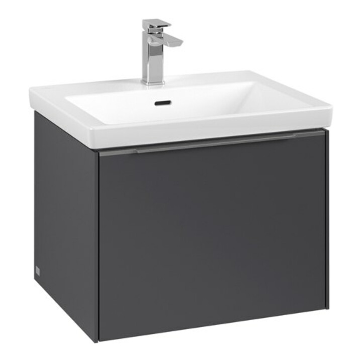 V&B Waschtischunterschrank Subway 3.0 57,2x42,9x47,8cm, o LE/Gr Alu gl, graph.