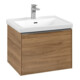 V&B Waschtischunterschrank Subway 3.0 57,2x42,9x47,8cm, o LE/Gr Alu gl, Kan Oa