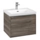 V&B Waschtischunterschrank Subway 3.0 57,2x42,9x47,8cm, o LE/Gr Alu gl, st. Oa-1