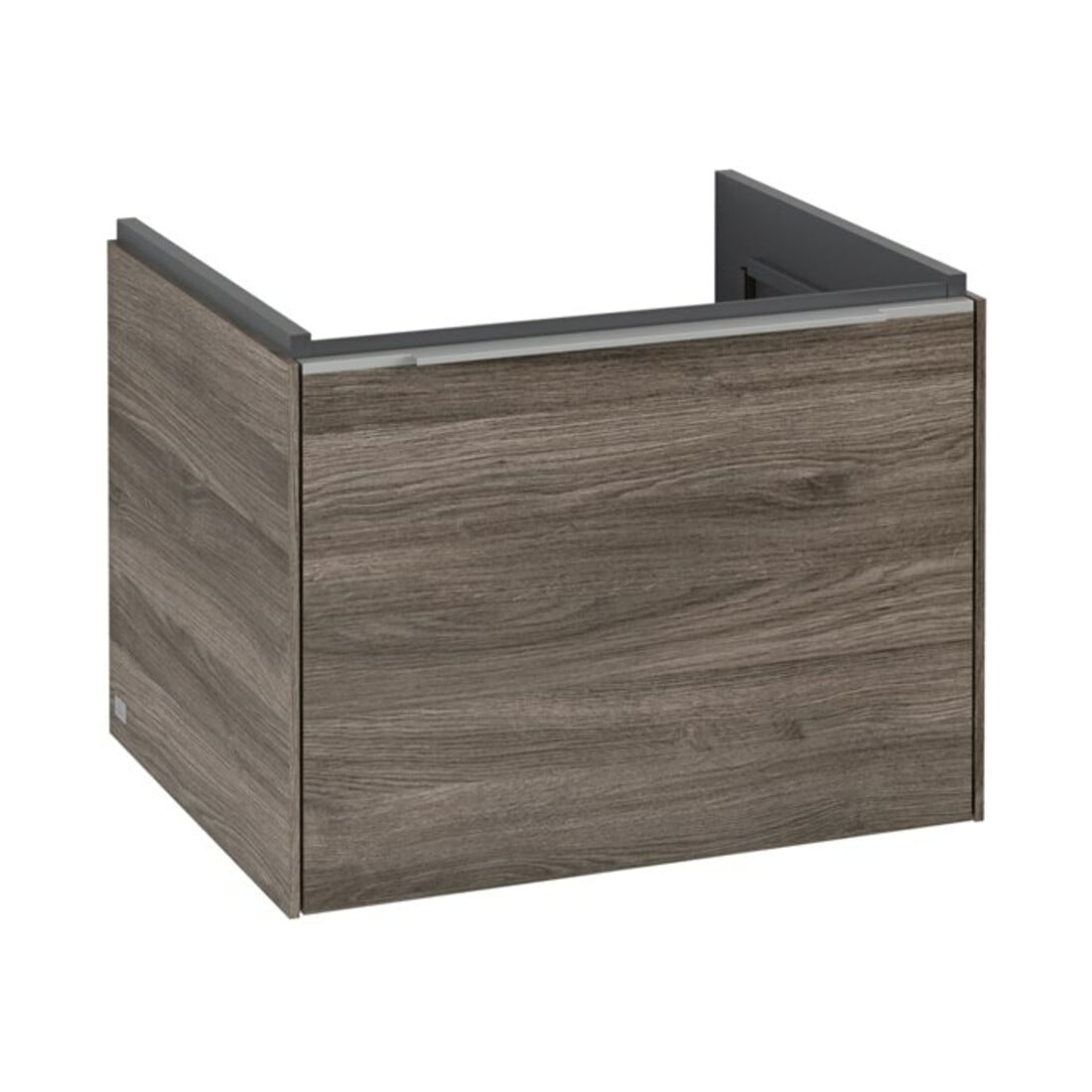 V&B Waschtischunterschrank Subway 3.0 57,2x42,9x47,8cm, o LE/Gr Alu gl, st. Oa