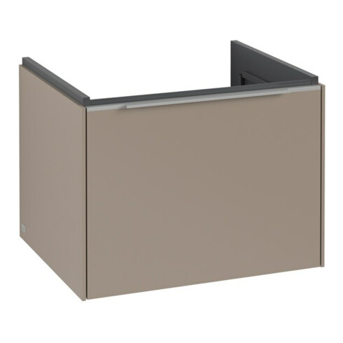 V&B Waschtischunterschrank Subway 3.0 57,2x42,9x47,8cm, o. LED/Gr Alu gl, Tau