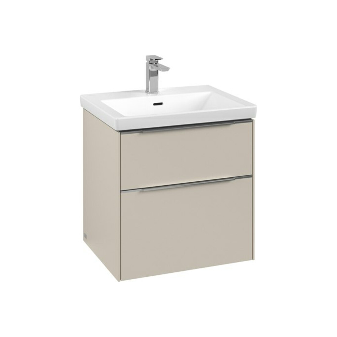 V&B Waschtischunterschrank Subway 3.0 57,2x57,6x47,8cm, m LE/Gr AL g, cashm Gr