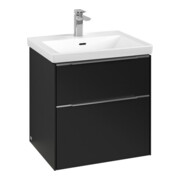 V&B Waschtischunterschrank Subway 3.0 57,2x57,6x47,8cm, m LE/Gr AL g, volc bla