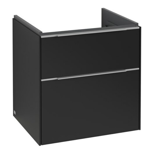 V&B Waschtischunterschrank Subway 3.0 57,2x57,6x47,8cm, m LE/Gr AL g, volc bla