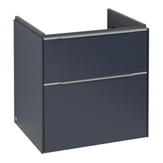 V&B Waschtischunterschrank Subway 3.0 57,2x57,6x47,8cm, m LE/Gr AL gl, Mar bl.