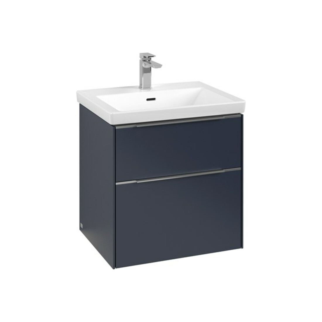 V&B Waschtischunterschrank Subway 3.0 57,2x57,6x47,8cm, m LE/Gr AL gl, Mar bl.