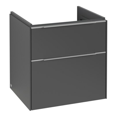V&B Waschtischunterschrank Subway 3.0 57,2x57,6x47,8cm, m LE/Gr Alu gl, graph.