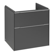 V&B Waschtischunterschrank Subway 3.0 57,2x57,6x47,8cm, m LE/Gr Alu gl, graph.