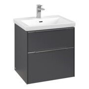 V&B Waschtischunterschrank Subway 3.0 57,2x57,6x47,8cm, m LE/Gr Alu gl, graph.-3