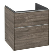 V&B Waschtischunterschrank Subway 3.0 57,2x57,6x47,8cm, m LE/Gr Alu gl, st. Oa-3