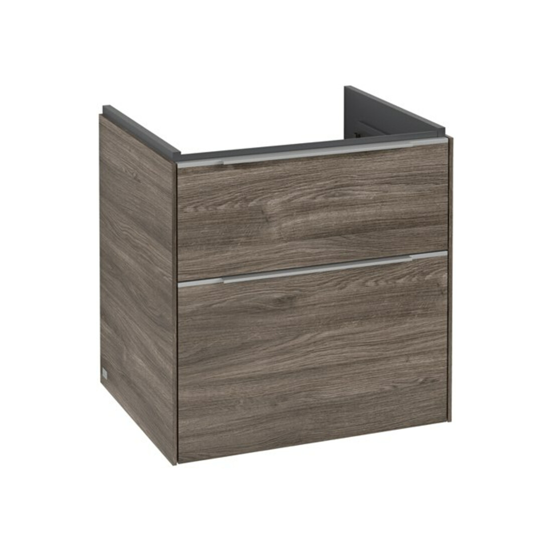 V&B Waschtischunterschrank Subway 3.0 57,2x57,6x47,8cm, m LE/Gr Alu gl, st. Oa