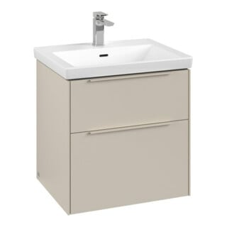 V&B Waschtischunterschrank Subway 3.0 57,2x57,6x47,8cm, m LE/Gr mon., cashm Gr
