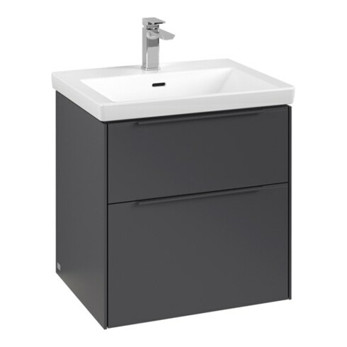 V&B Waschtischunterschrank Subway 3.0 57,2x57,6x47,8cm, m LE/Gr mon., graph.