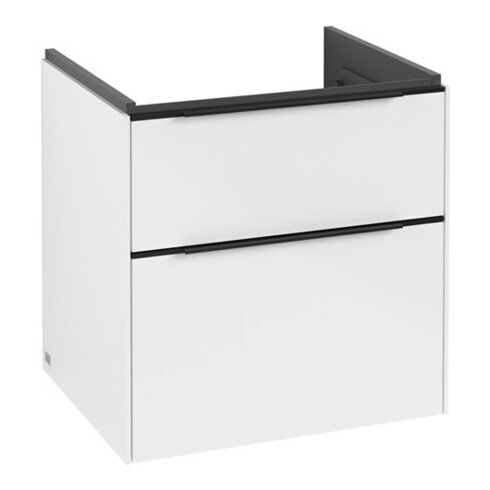 V&B Waschtischunterschrank Subway 3.0 57,2x57,6x47,8cm, m LE/Gr vo b, Bri wh.