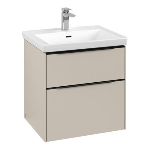 V&B Waschtischunterschrank Subway 3.0 57,2x57,6x47,8cm, m LE/Gr vo b, cashm Gr