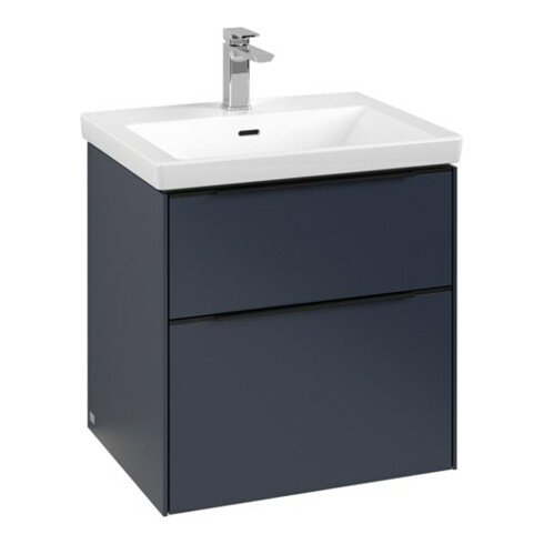 V&B Waschtischunterschrank Subway 3.0 57,2x57,6x47,8cm, m LE/Gr vo b, Mar bl.