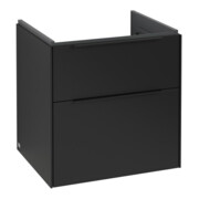 V&B Waschtischunterschrank Subway 3.0 57,2x57,6x47,8cm, m LE/Gr vo b, volc bla