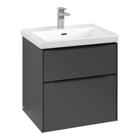 V&B Waschtischunterschrank Subway 3.0 57,2x57,6x47,8cm, m LE/Gr vo bla, graph.