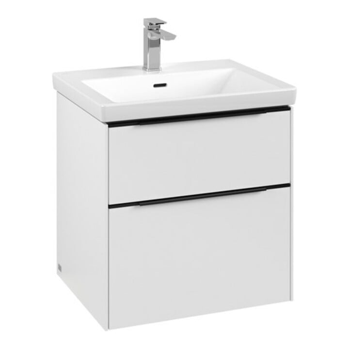 V&B Waschtischunterschrank Subway 3.0 57,2x57,6x47,8cm, m LE/Gr vo bla, P wh.