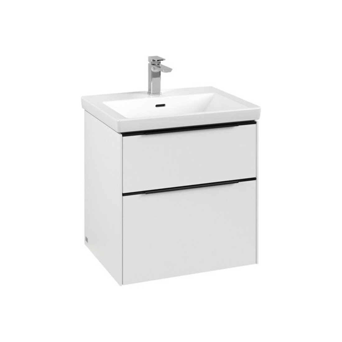 V&B Waschtischunterschrank Subway 3.0 57,2x57,6x47,8cm, m LE/Gr vo bla, P wh.
