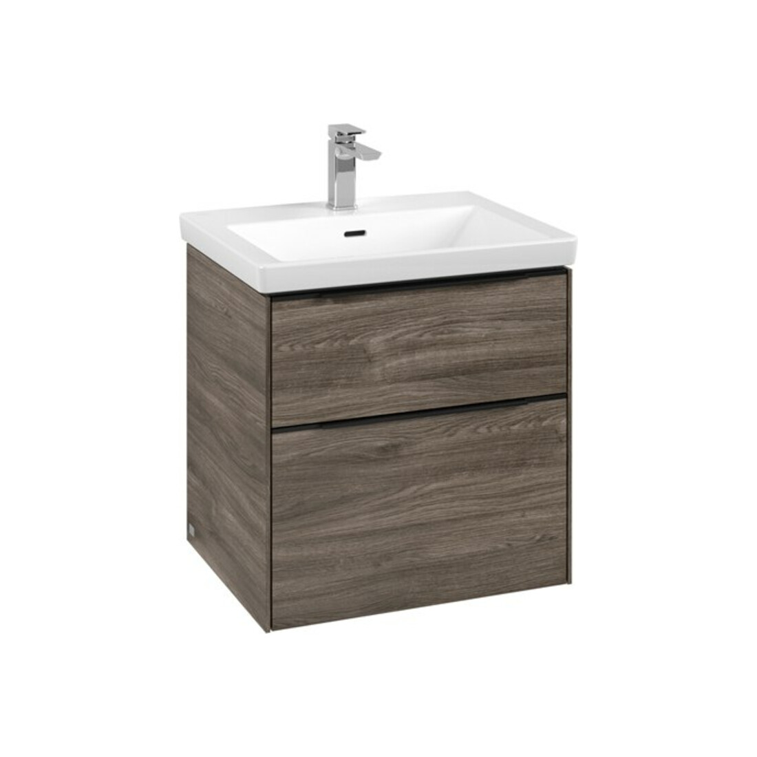 V&B Waschtischunterschrank Subway 3.0 57,2x57,6x47,8cm, m LE/Gr vo bla, st. Oa