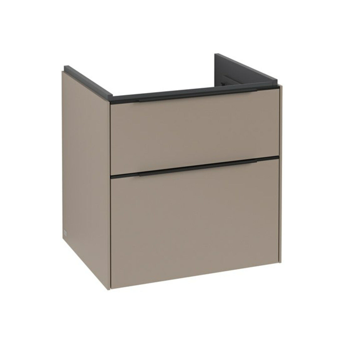V&B Waschtischunterschrank Subway 3.0 57,2x57,6x47,8cm, m LED/Gr volc bla, Tau