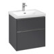 V&B Waschtischunterschrank Subway 3.0 57,2x57,6x47,8cm, o LE/Gr Alu gl, graph.-1