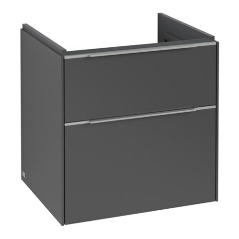 V&B Waschtischunterschrank Subway 3.0 57,2x57,6x47,8cm, o LE/Gr Alu gl, graph.