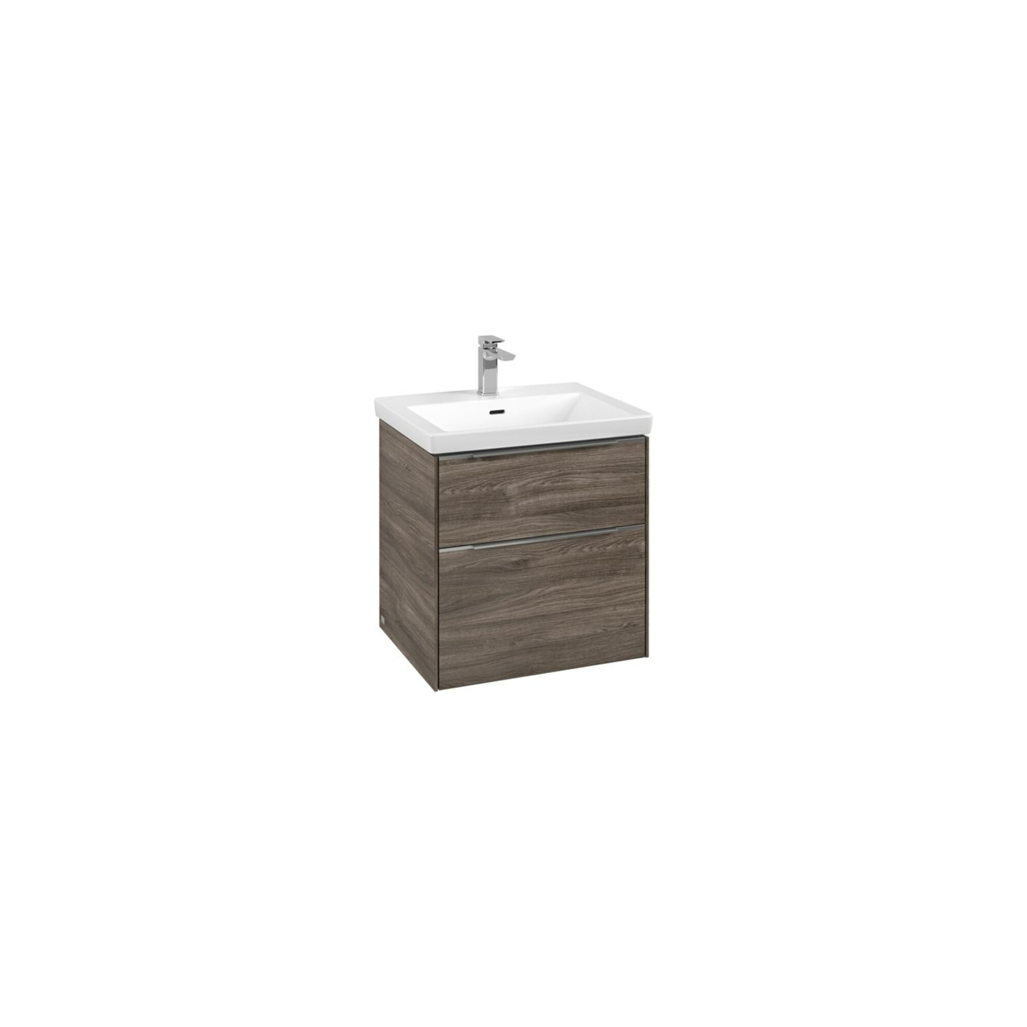 V&B Waschtischunterschrank Subway 3.0 57,2x57,6x47,8cm, o LE/Gr Alu gl, st. Oa ; Villeroy & Boch