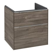 V&B Waschtischunterschrank Subway 3.0 57,2x57,6x47,8cm, o LE/Gr Alu gl, st. Oa-3