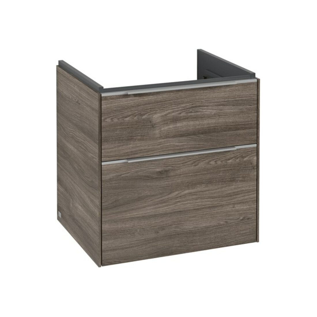V&B Waschtischunterschrank Subway 3.0 57,2x57,6x47,8cm, o LE/Gr Alu gl, st. Oa