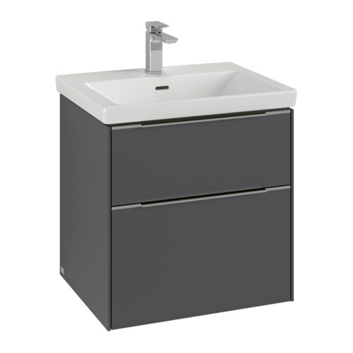 V&B Waschtischunterschrank Subway 3.0 57,2x57,6x47,8cm, o LE/Gr mon., graph.