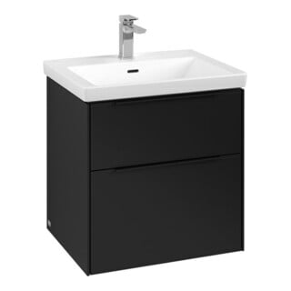 V&B Waschtischunterschrank Subway 3.0 57,2x57,6x47,8cm, o LE/Gr vo b, volc bla