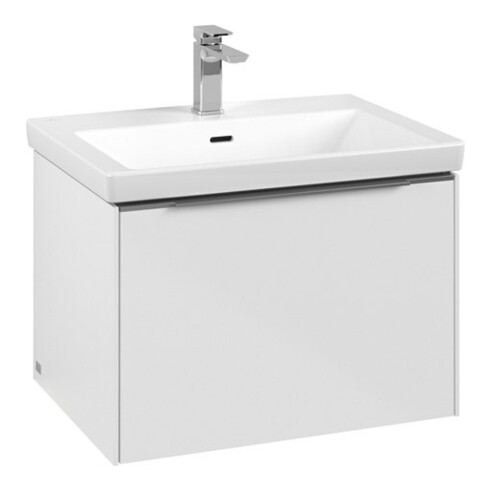 V&B Waschtischunterschrank Subway 3.0 62,2x42,9x47,8cm, m LE/Gr AL g, Bri wh.