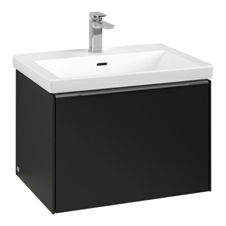 V&B Waschtischunterschrank Subway 3.0 62,2x42,9x47,8cm, m LE/Gr AL g, volc bla